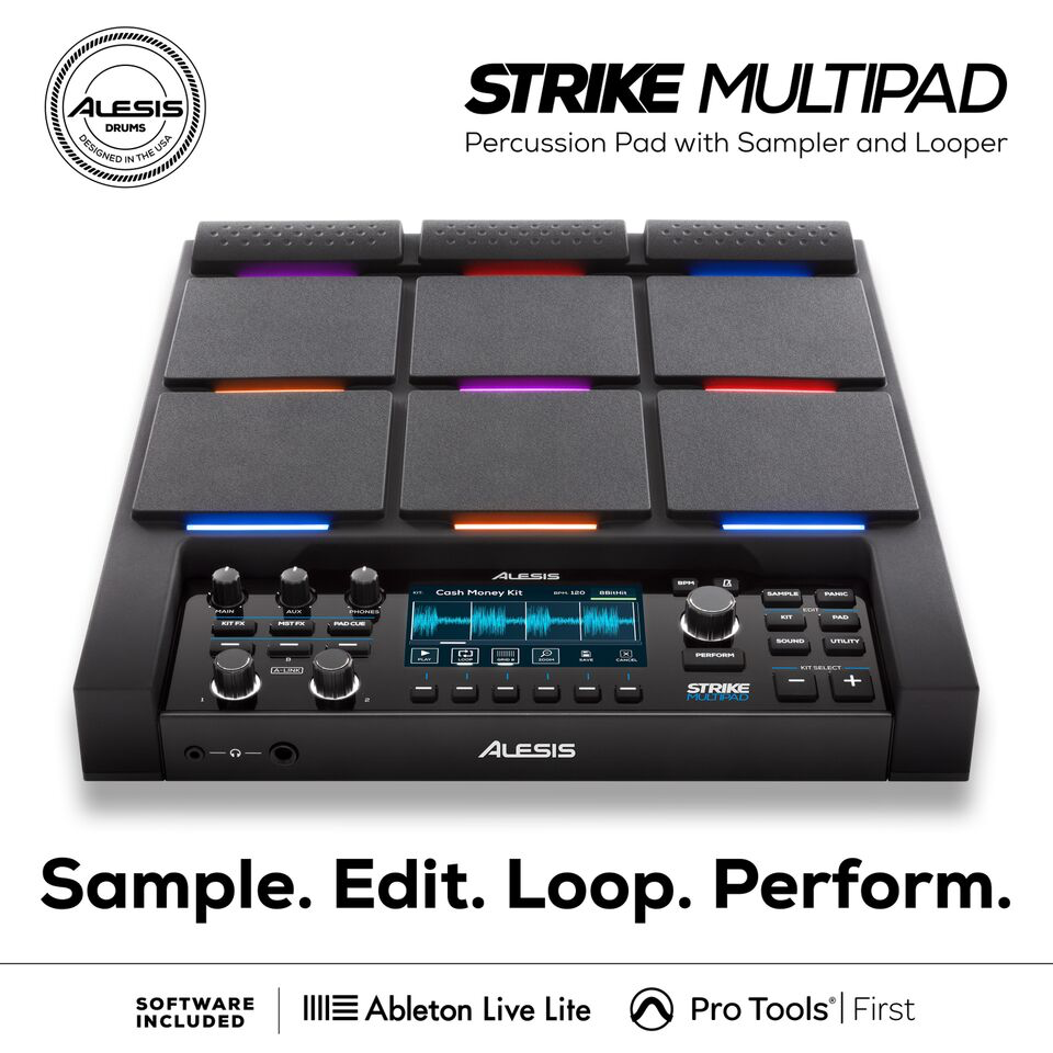 STRIKE MULTIPAD   Барабанный MIDI-контроллер с сэмплером и лупером