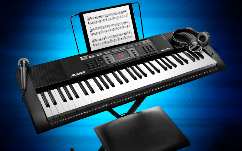 ALESIS TALENT 61 – НОВАЯ 61-клавишная портативная клавиатура со встроенными динамиками